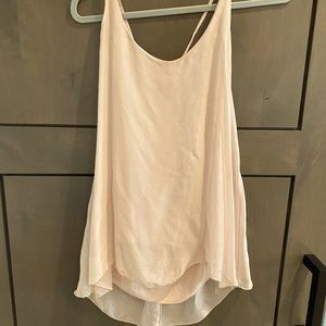 Beautiful blush colored cami. Shear, two layers. From Italy. Drapes beautifully